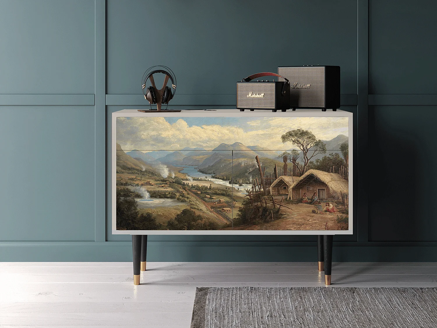 Dressoir - 115x85x48 cm - BS4 - View Across the Plains , Zand