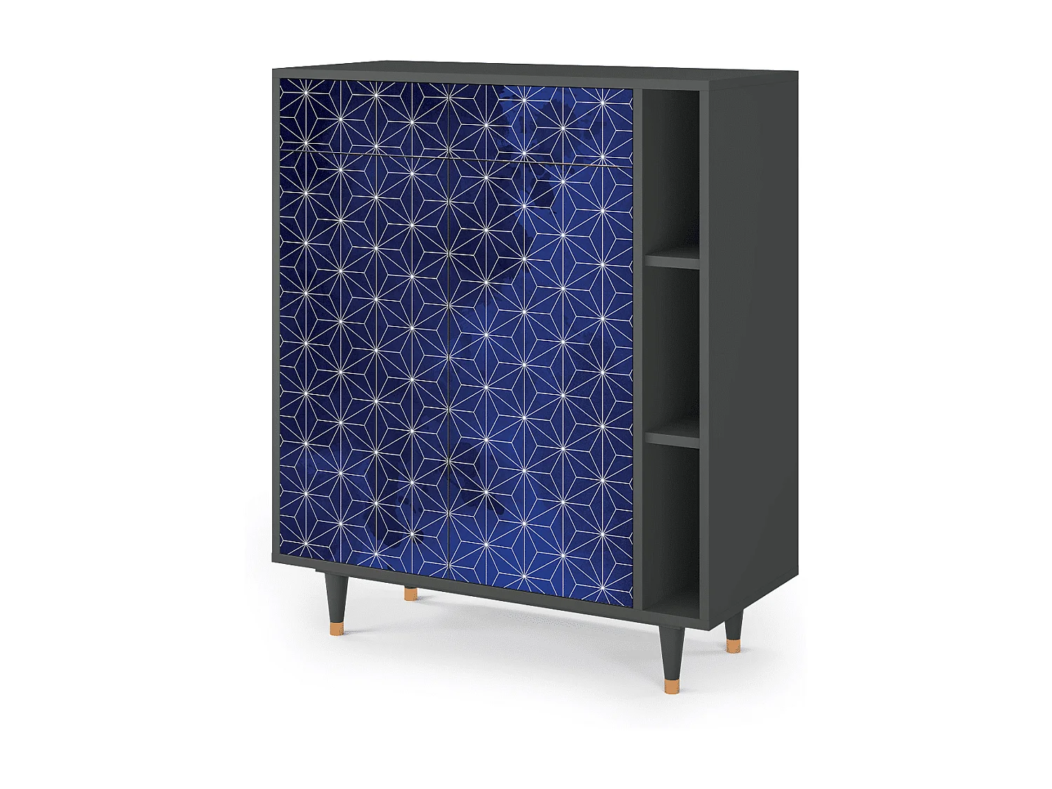 Dressoir - 96х110х41 cm - BS6 - Milky Way, Antraciet