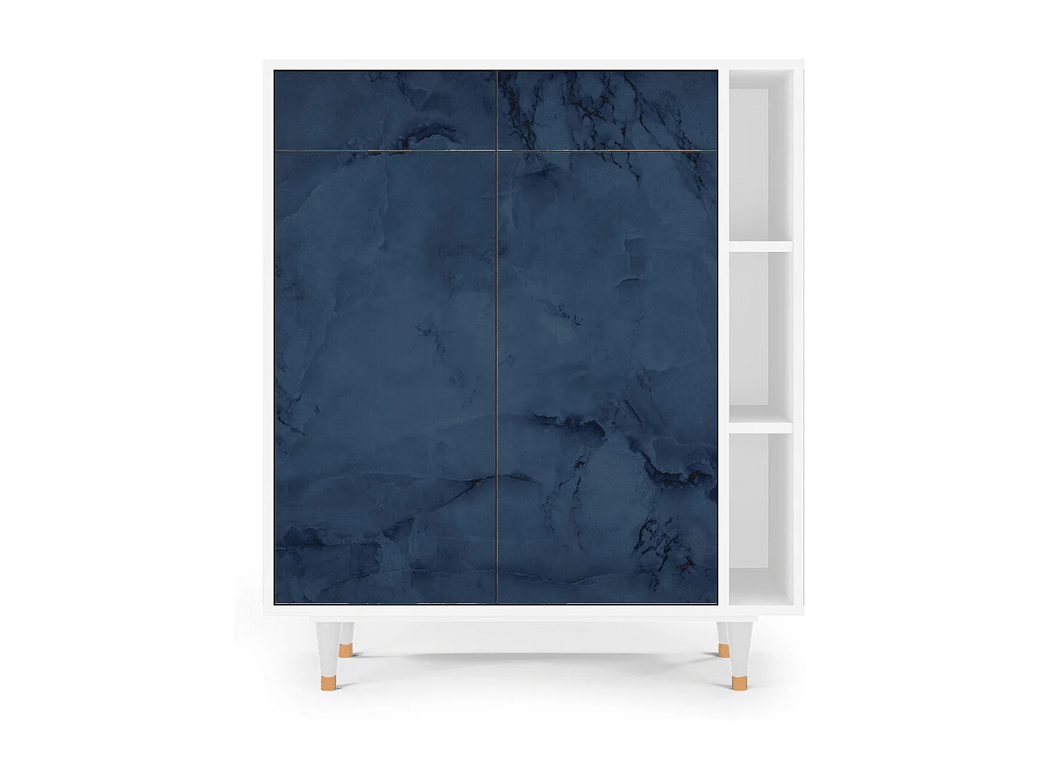 Kredens - 96х110х41 cm - BS6 - Endless Galaxi, Biały