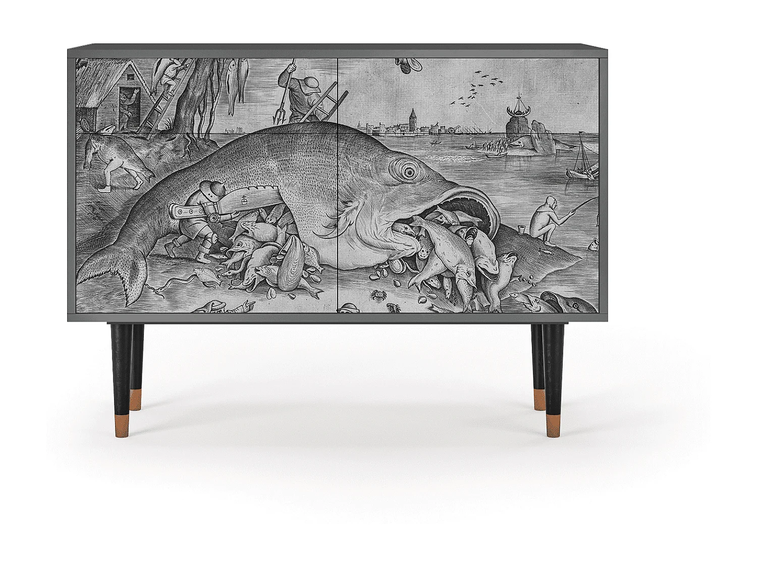Buffet - 115x85x48 cm - BS4 - Big Fish Eat Little, Anthracite