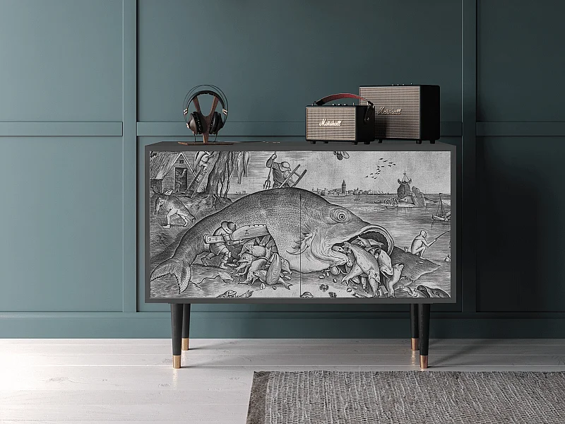 Buffet - 115x85x48 cm - BS4 - Big Fish Eat Little, Anthracite