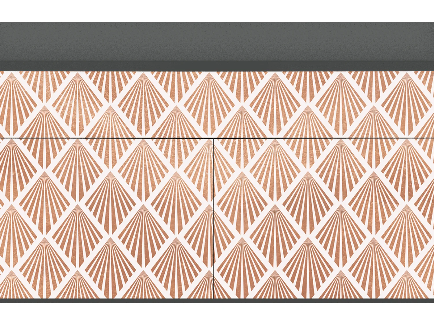 Kredens - 115x85x48 cm - BS4 - Pastel Sunrise, Antracyt