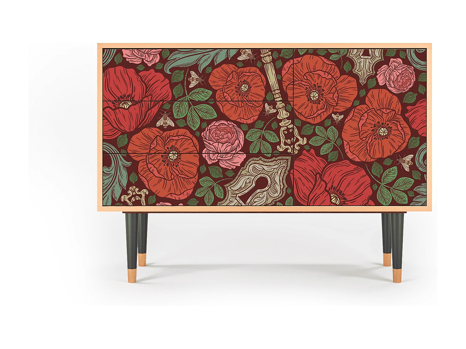 Buffet - 115х84х41 cm - S3 - Poppy Garden, Noyer