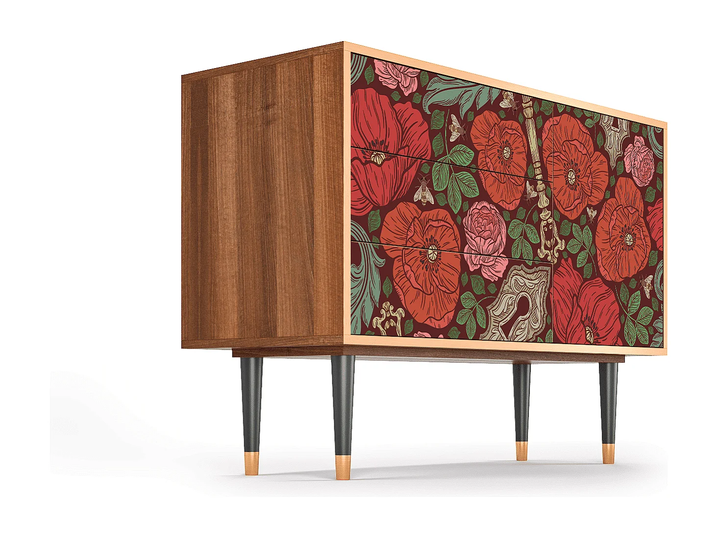 Buffet - 115х84х41 cm - S3 - Poppy Garden, Noyer