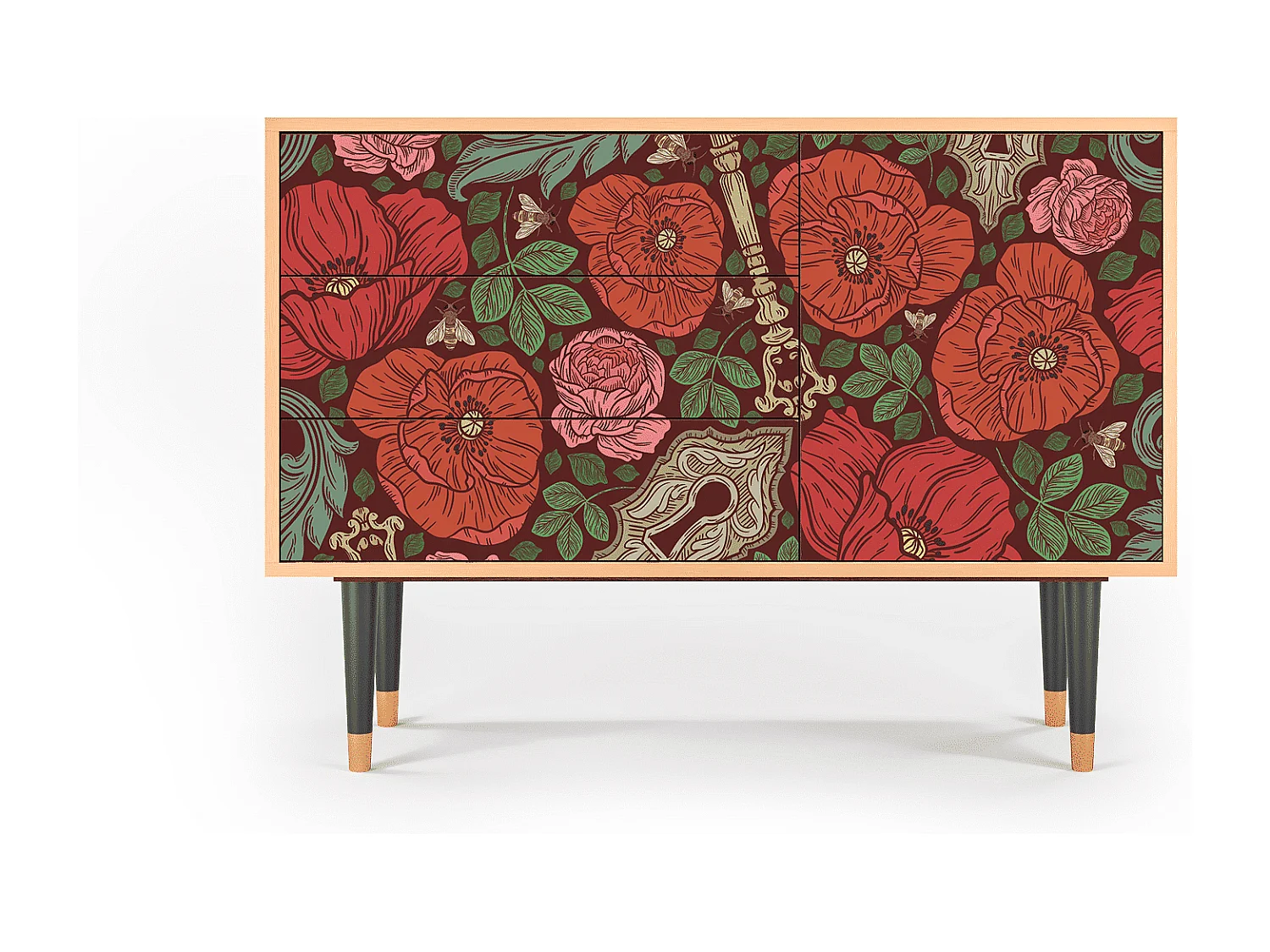 Buffet - 115х84х41 cm - S3 - Poppy Garden, Noyer