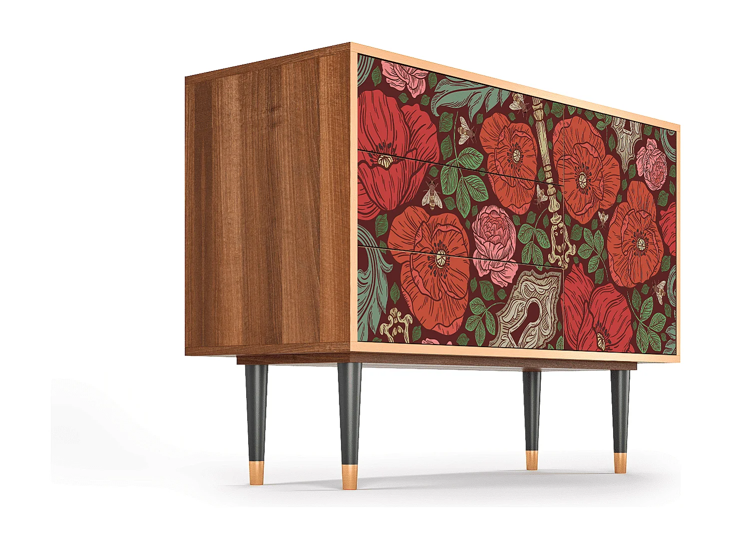 Buffet - 115х84х41 cm - S3 - Poppy Garden, Noyer