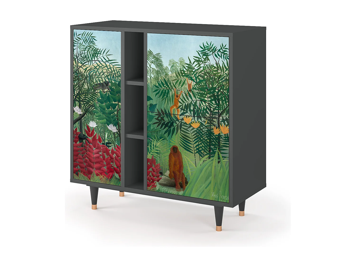 Buffet - 94х96х41 cm - BS5 - Jungles in Paris, Anthracite