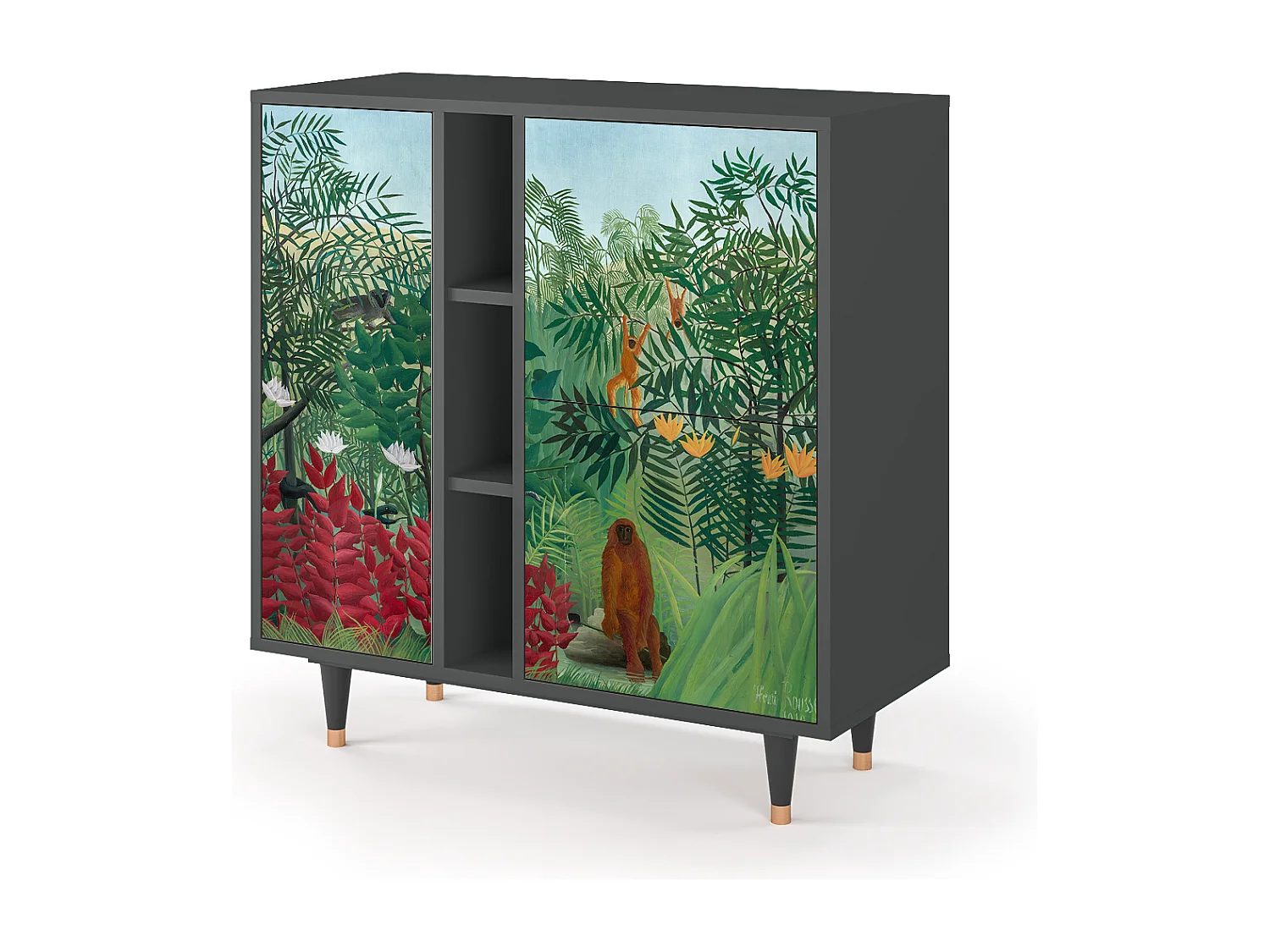 Buffet - 94х96х41 cm - BS5 - Jungles in Paris, Anthracite