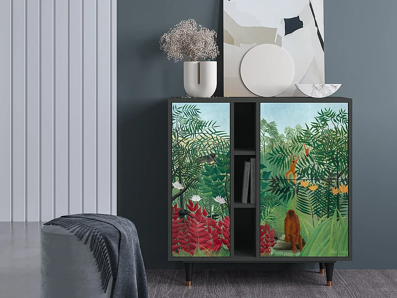 Sideboard - 94х96х41 cm - BS5 - Jungles in Paris, Anthrazit