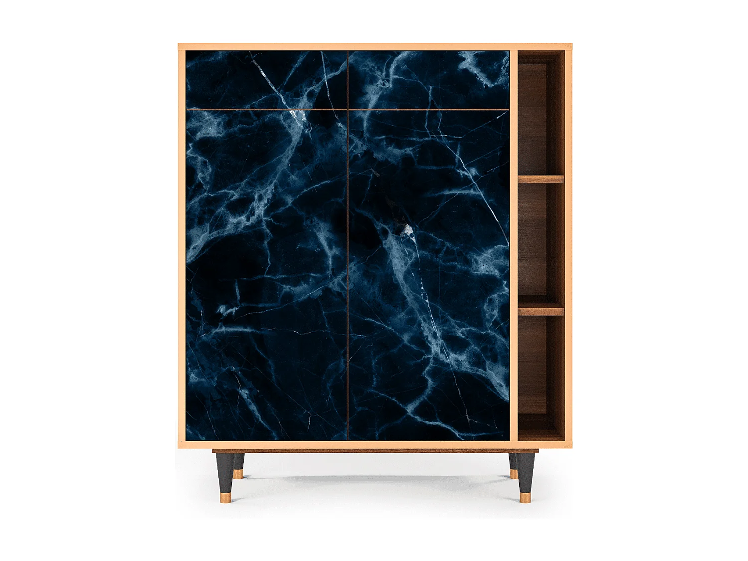 Aparador - 96х110х41 cm - BS6 - Deep Ocean, Nogal