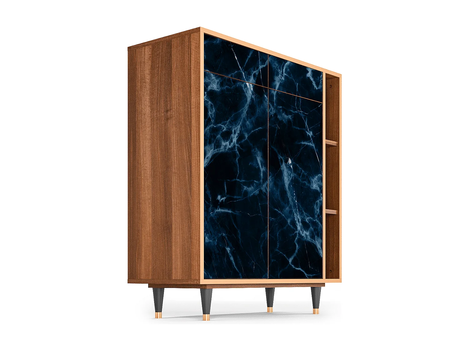 Buffet - 96х110х41 cm - BS6 - Deep Ocean, Noyer