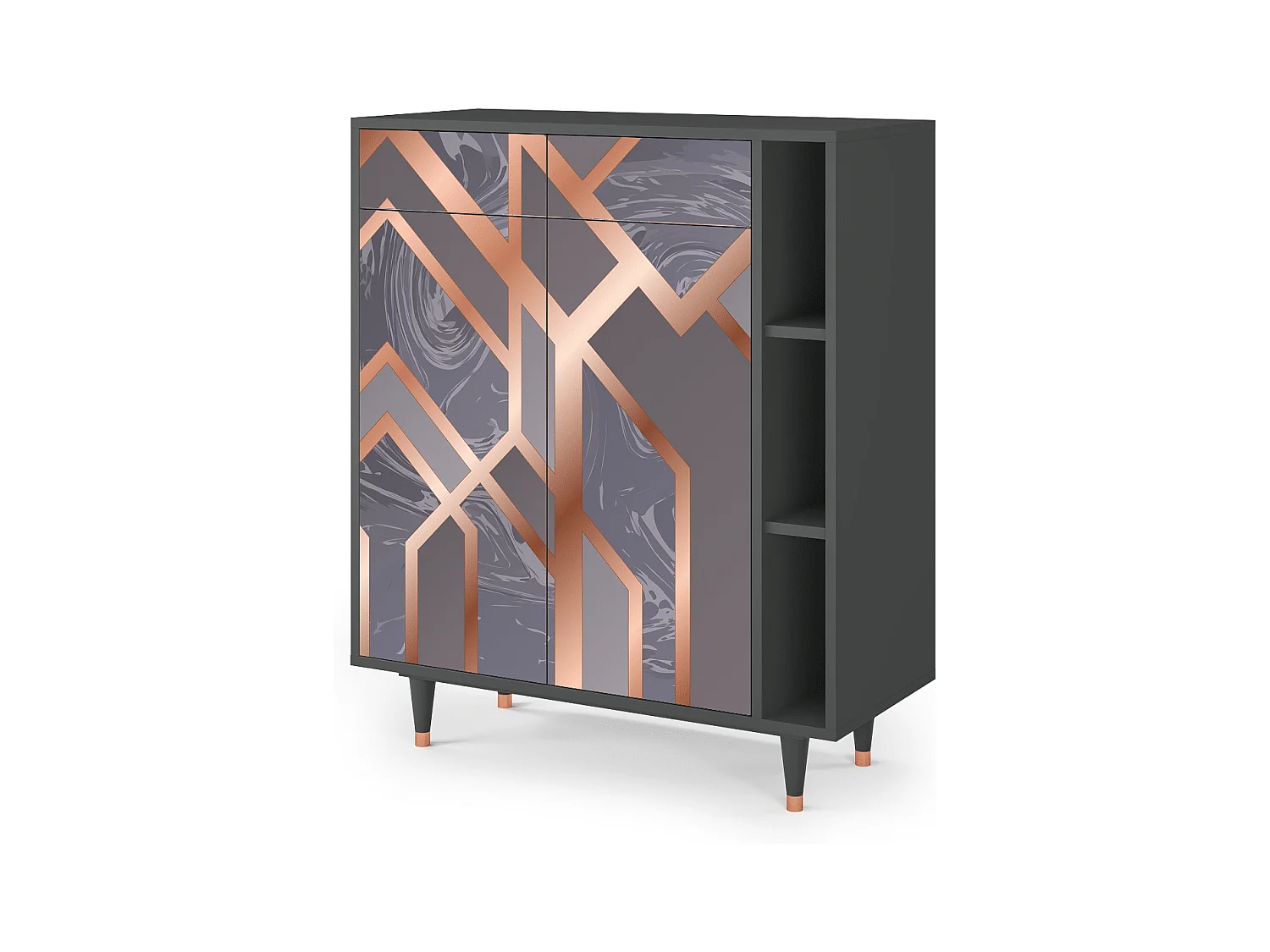 Buffet - 96х110х41 cm - BS6 - Taupe Anatomy, Anthracite