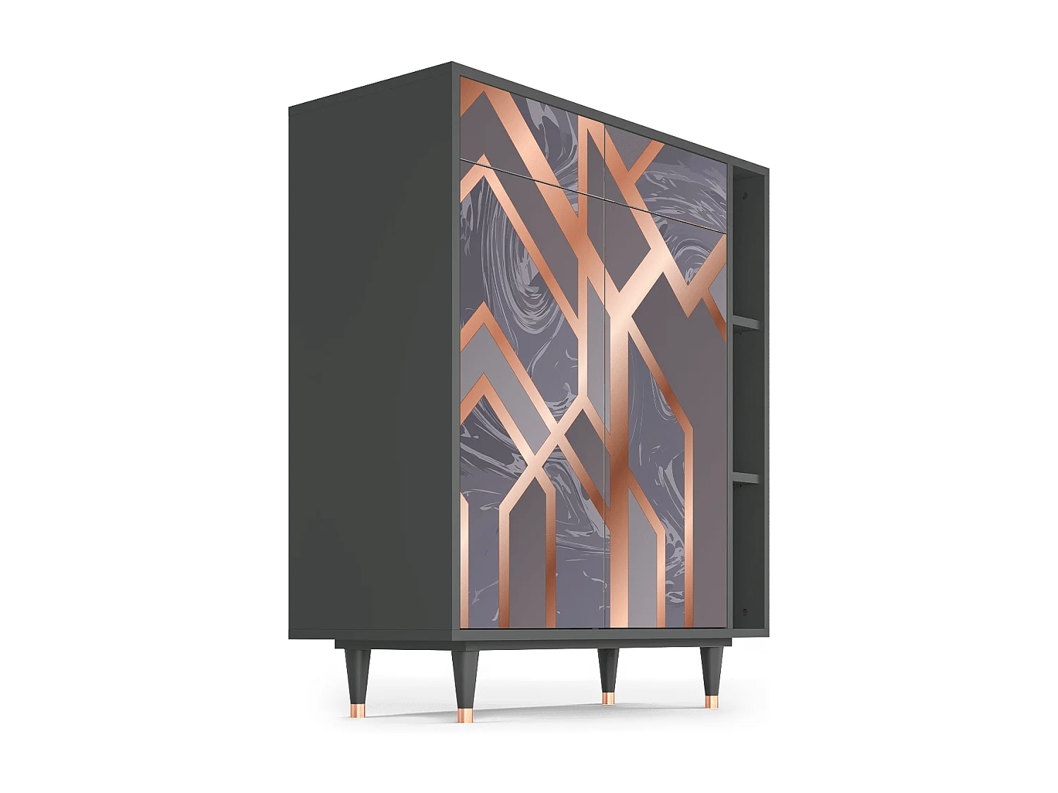 Buffet - 96х110х41 cm - BS6 - Taupe Anatomy, Anthracite