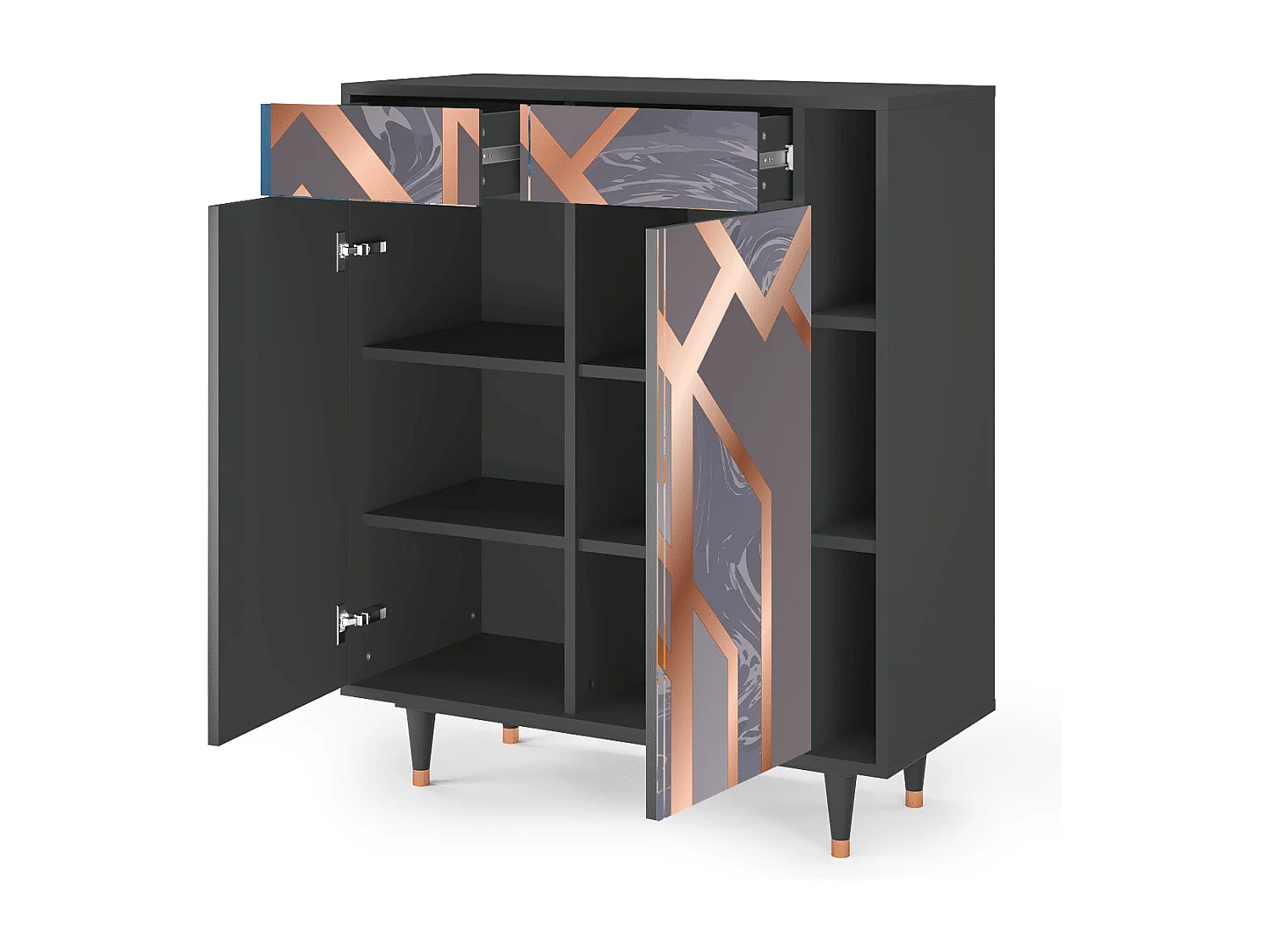 Buffet - 96х110х41 cm - BS6 - Taupe Anatomy, Anthracite