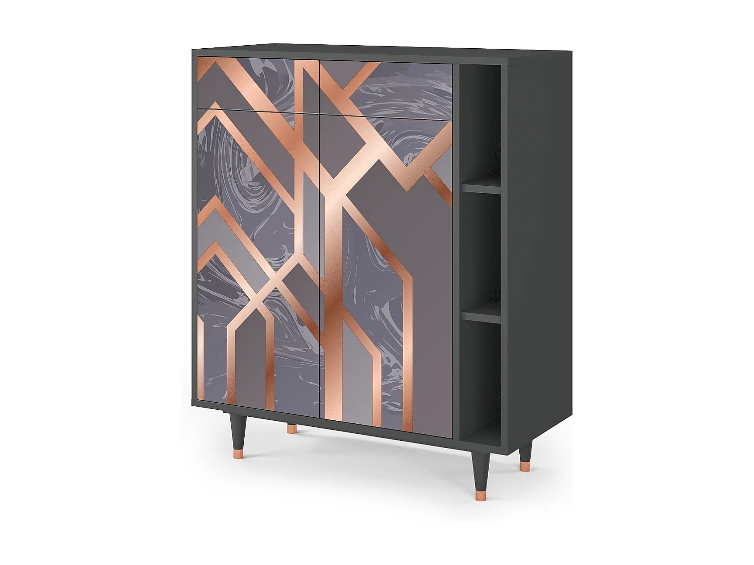 Buffet - 96х110х41 cm - BS6 - Taupe Anatomy, Anthracite