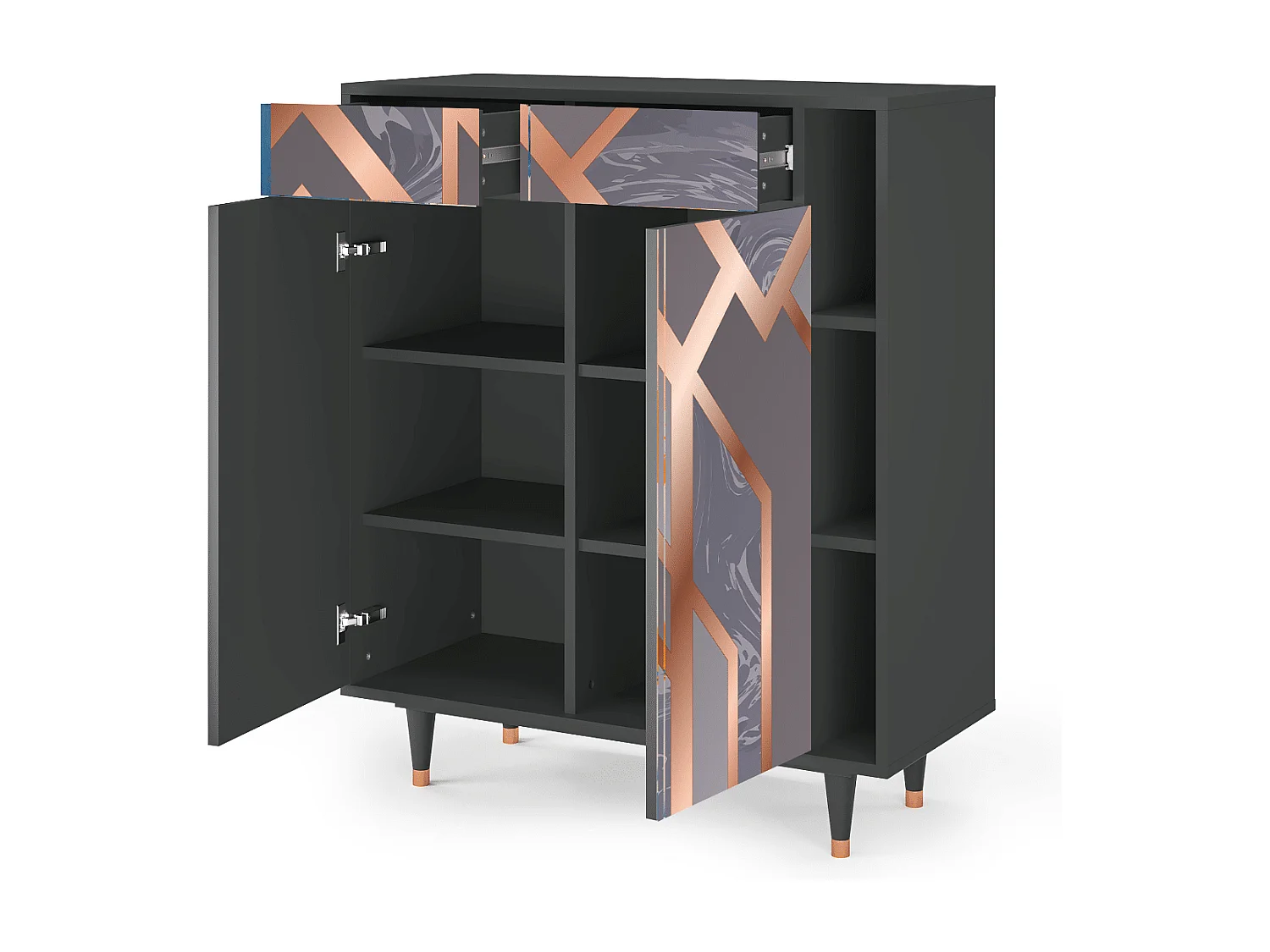 Buffet - 96х110х41 cm - BS6 - Taupe Anatomy, Anthracite