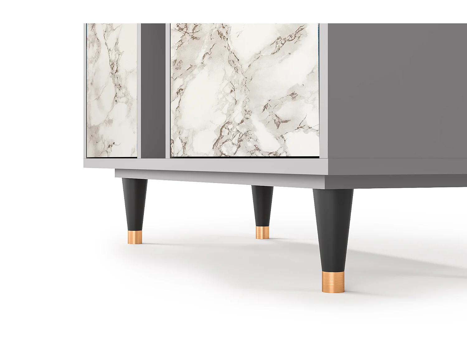 Aparador - 94х96х41 cm - BS5 - Milk Marble, Gris