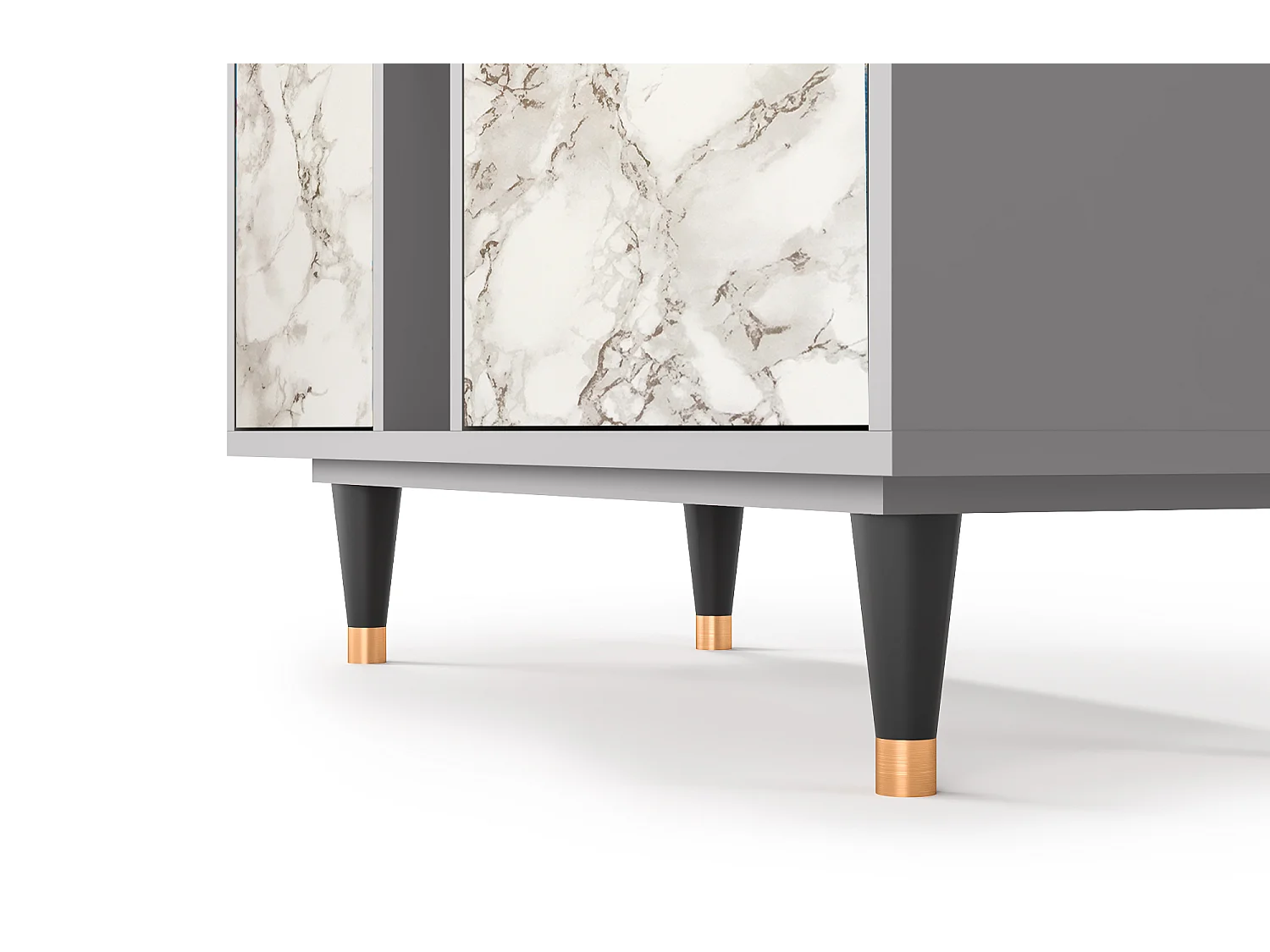 Credenza - 94х96х41 cm - BS5 - Milk Marble, Grigio