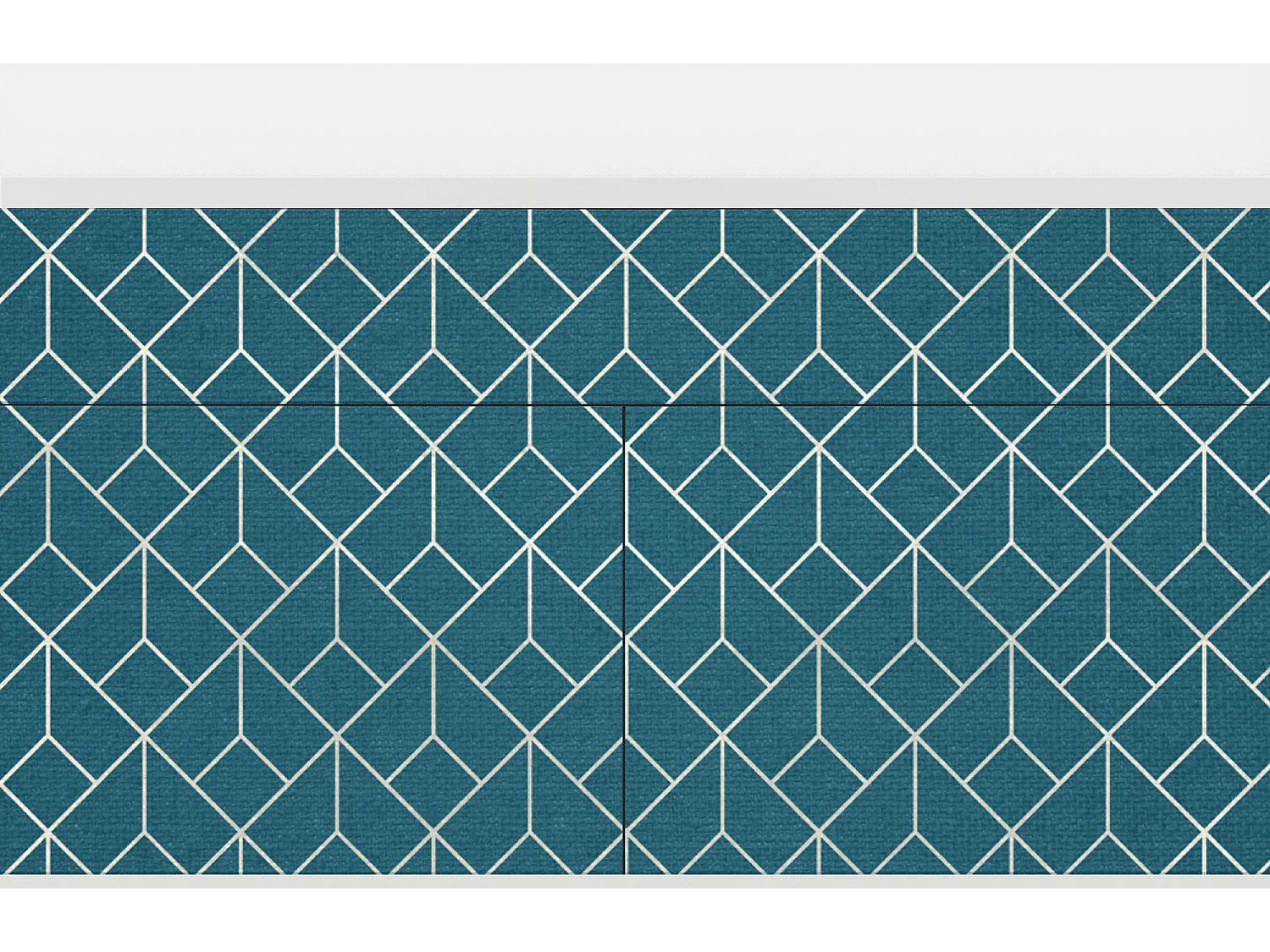 Kredens - 115x85x48 cm - BS4 - Turquoise Geometry, Biały