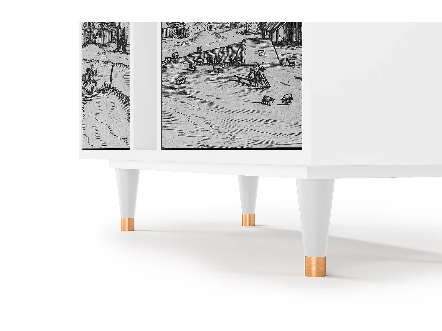 Buffet - 94х96х41 cm - BS5 - Country Village, Blanc