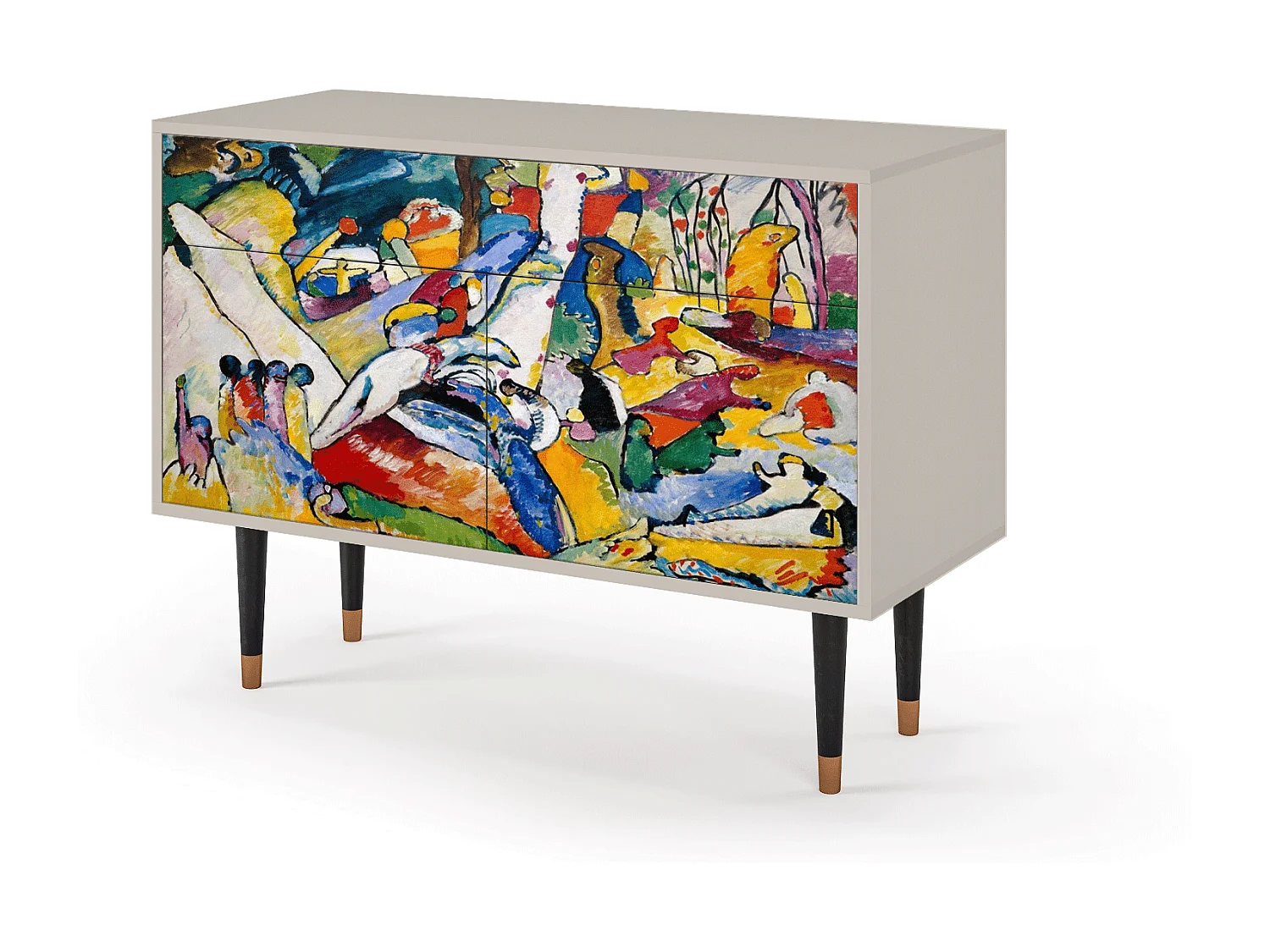 Kredens - 115x85x48 cm - BS4 - Improvisation 26  , Piaskowy