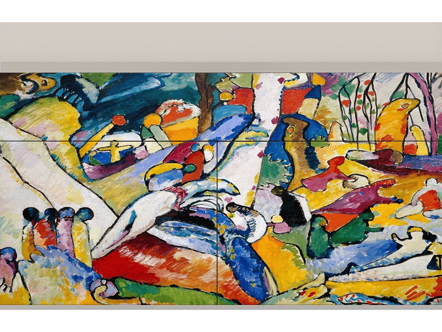 Kredens - 115x85x48 cm - BS4 - Improvisation 26  , Piaskowy