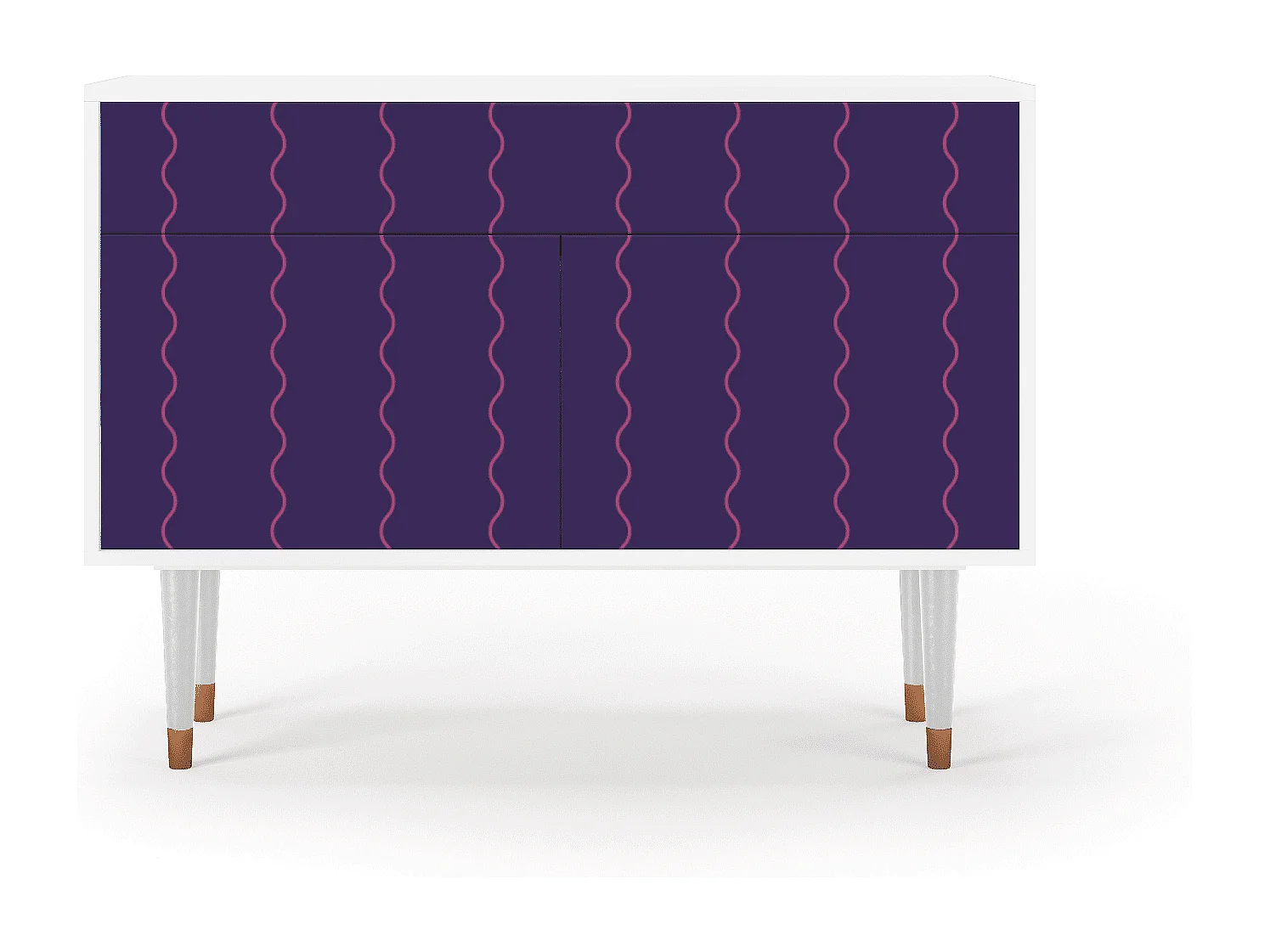 Dressoir - 115x85x48 cm - BS4 - Grape Maccaroni, Wit
