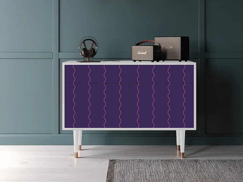 Buffet - 115x85x48 cm - BS4 - Grape Maccaroni, Blanc