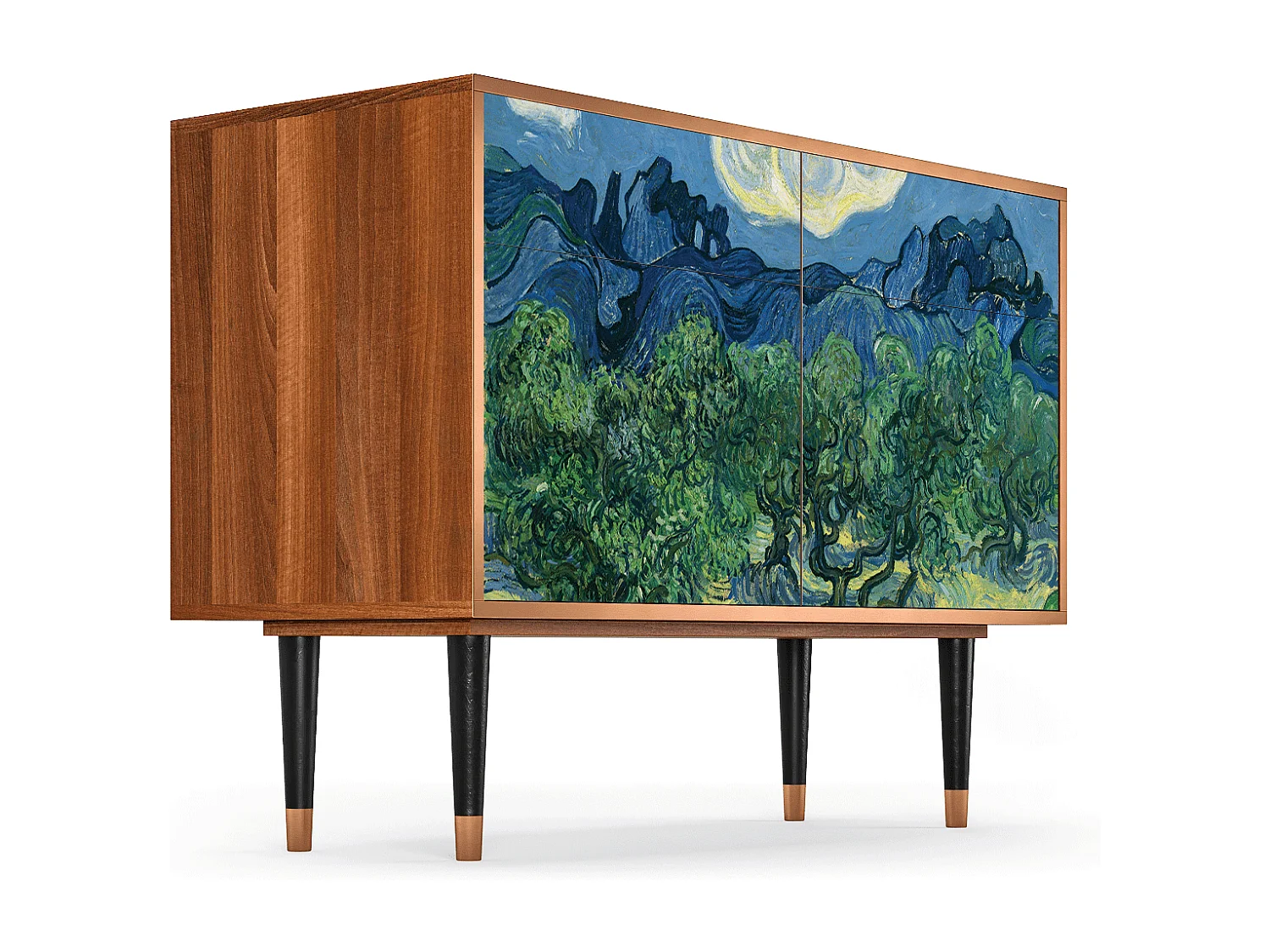 Kredens - 115x85x48 cm - BS4 - The Oil Trees, Orzech