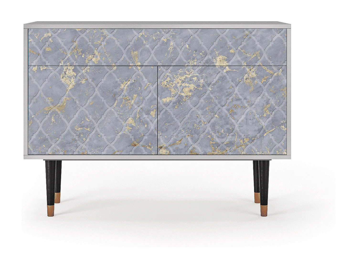 Kredens - 115x85x48 cm - BS4 - Golden Smoke, Szary