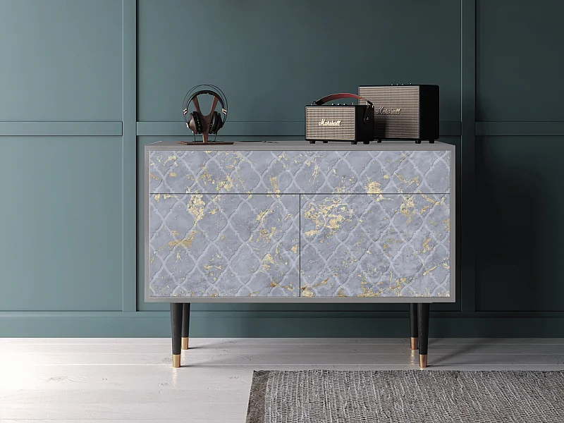 Credenza - 115x85x48 cm - BS4 - Golden Smoke, Grigio