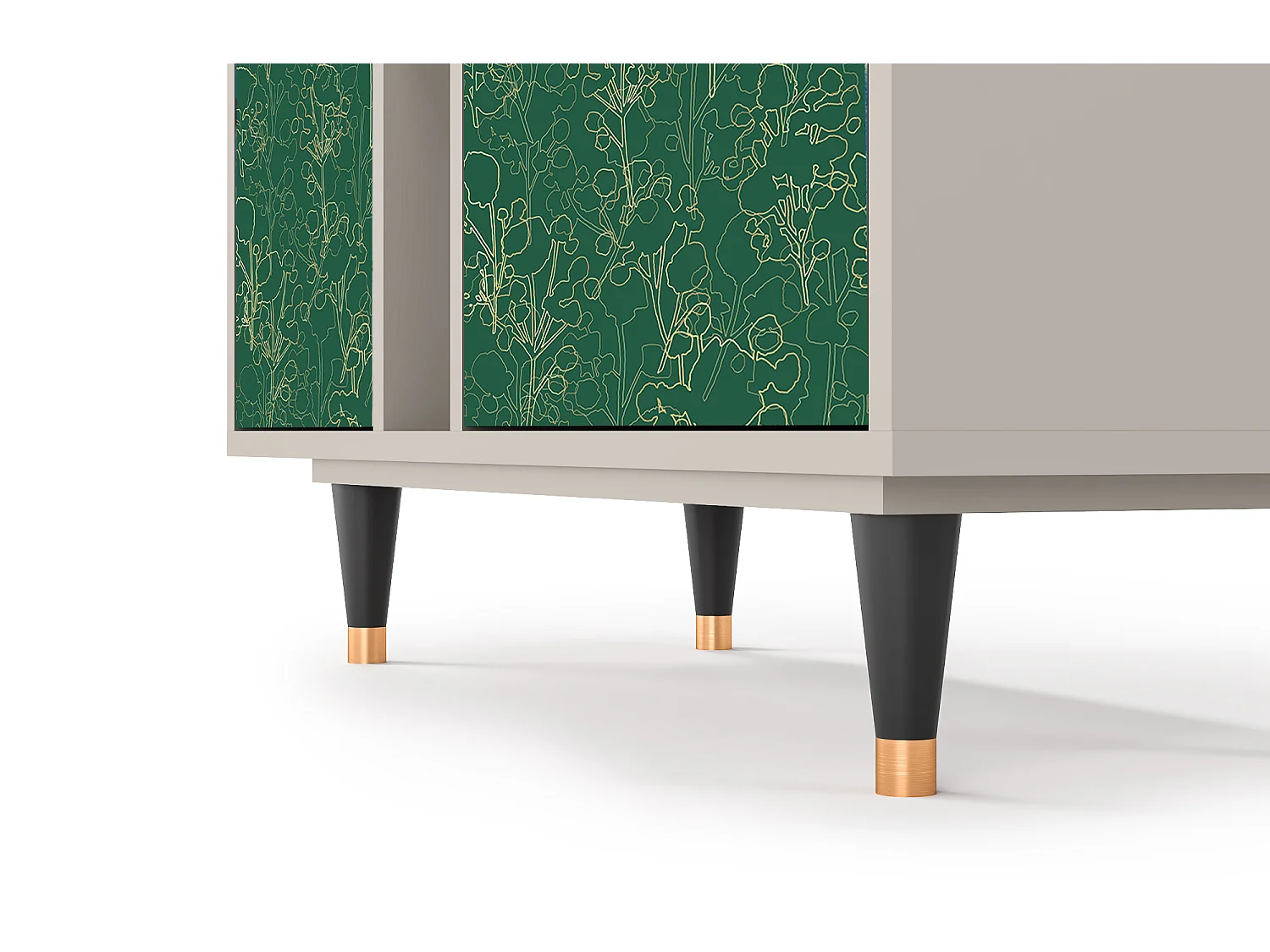 Kredens - 94х96х41 cm - BS5 - Emerald Forest, Piaskowy