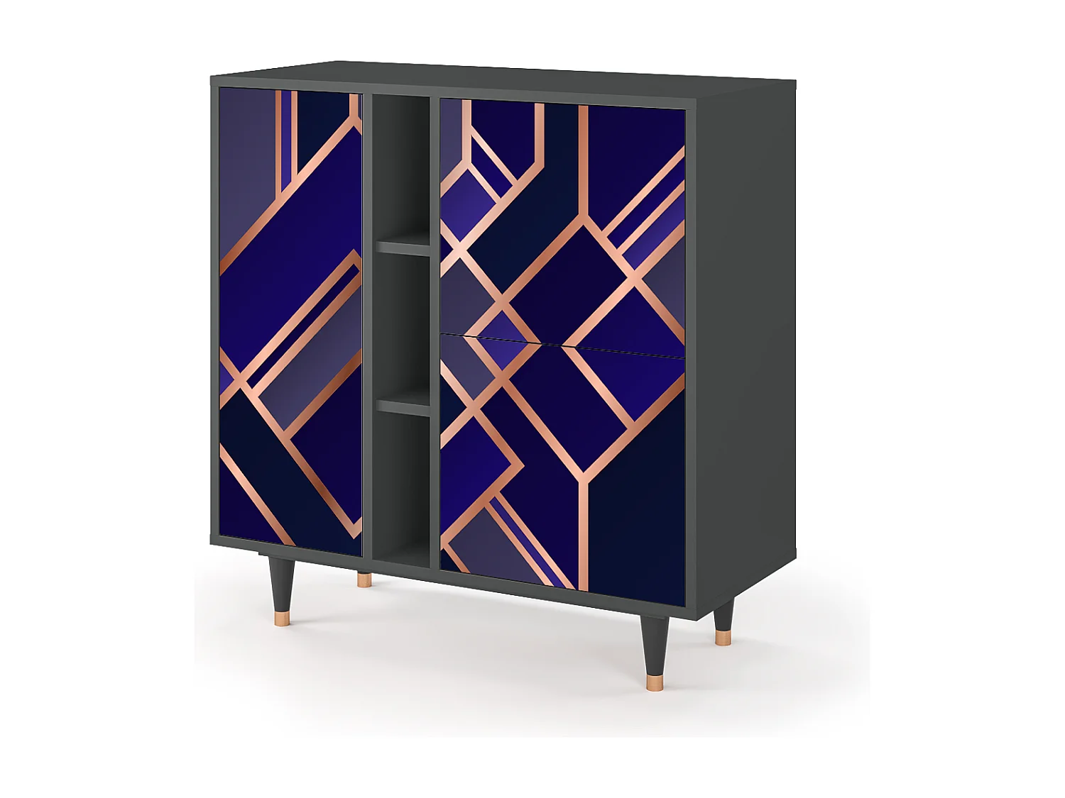 Buffet - 94х96х41 cm - BS5 - Aquamarine Getsby, Anthracite