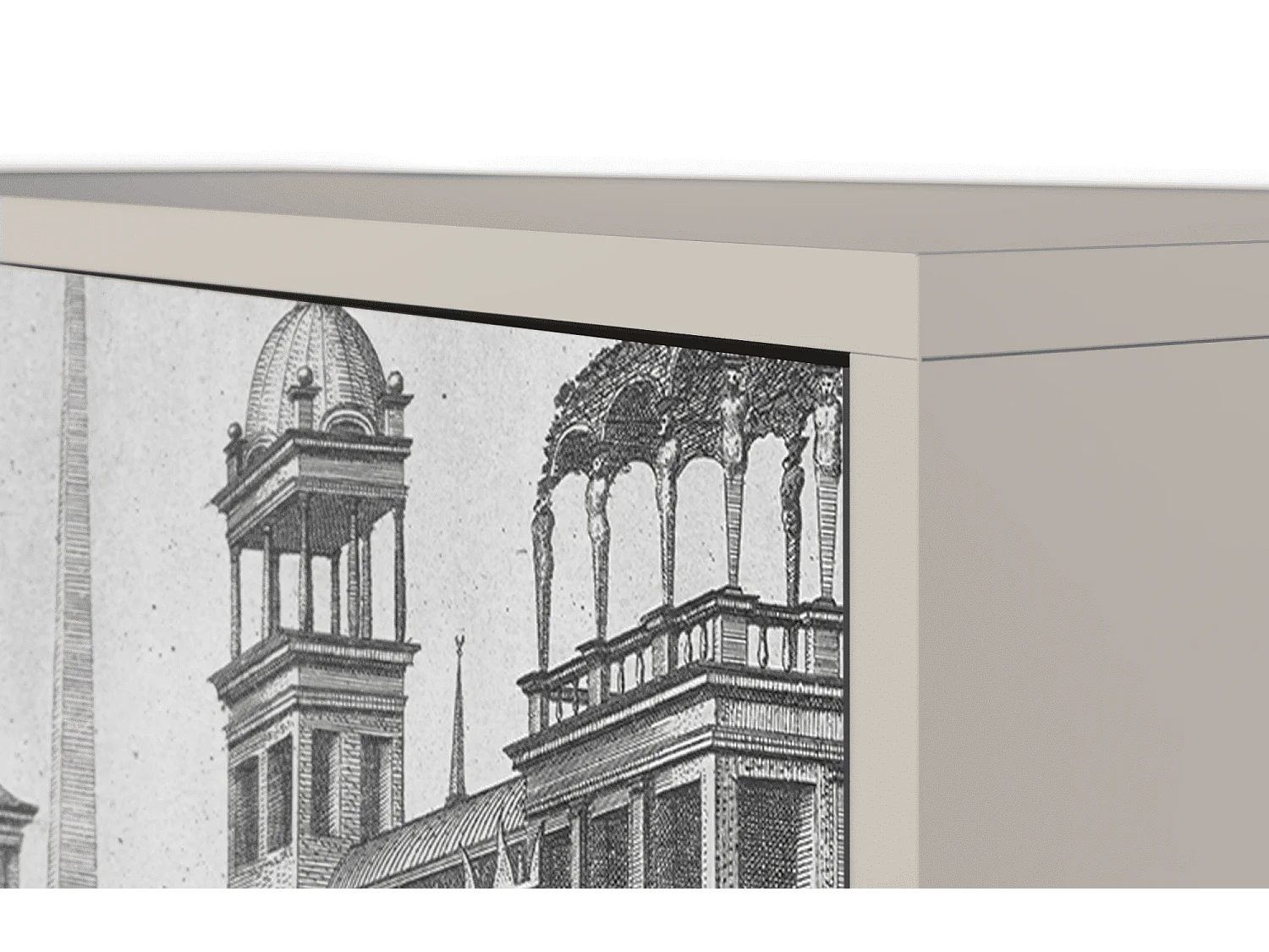 Credenza - 115х84х41 cm - S3 - View of the Piazza, Sabbia