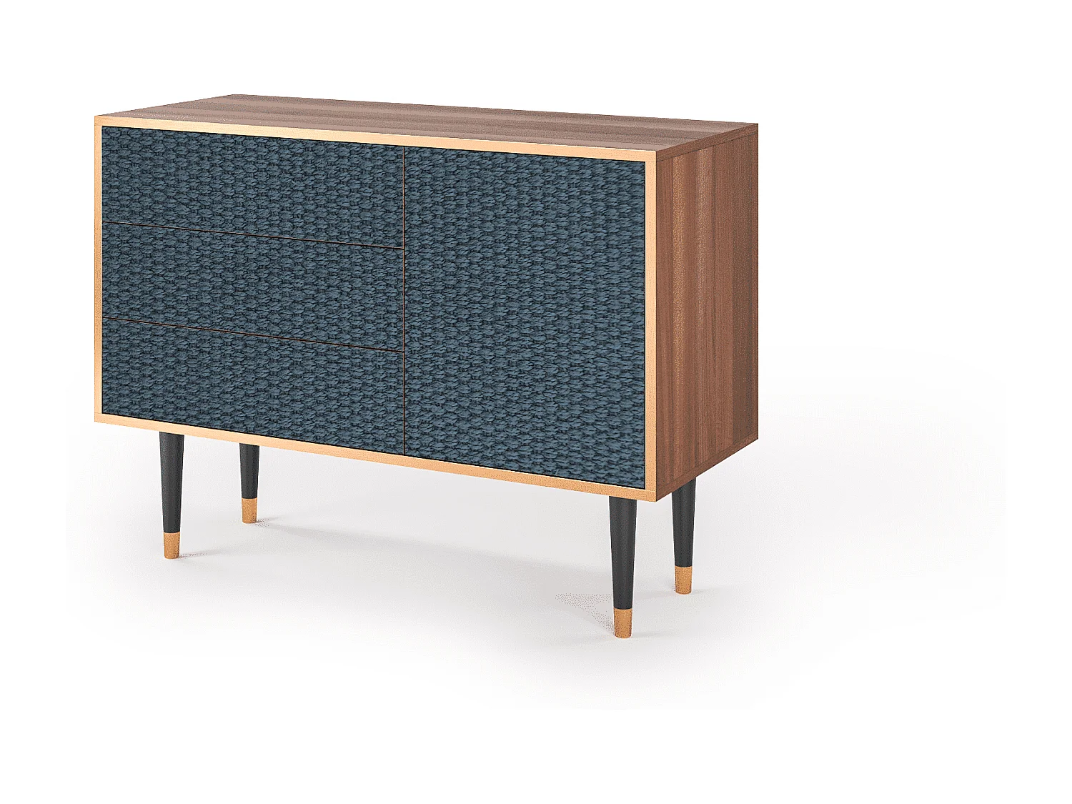 Dressoir - 115х84х41 cm - S3 - Knitted Pattern, Walnoot