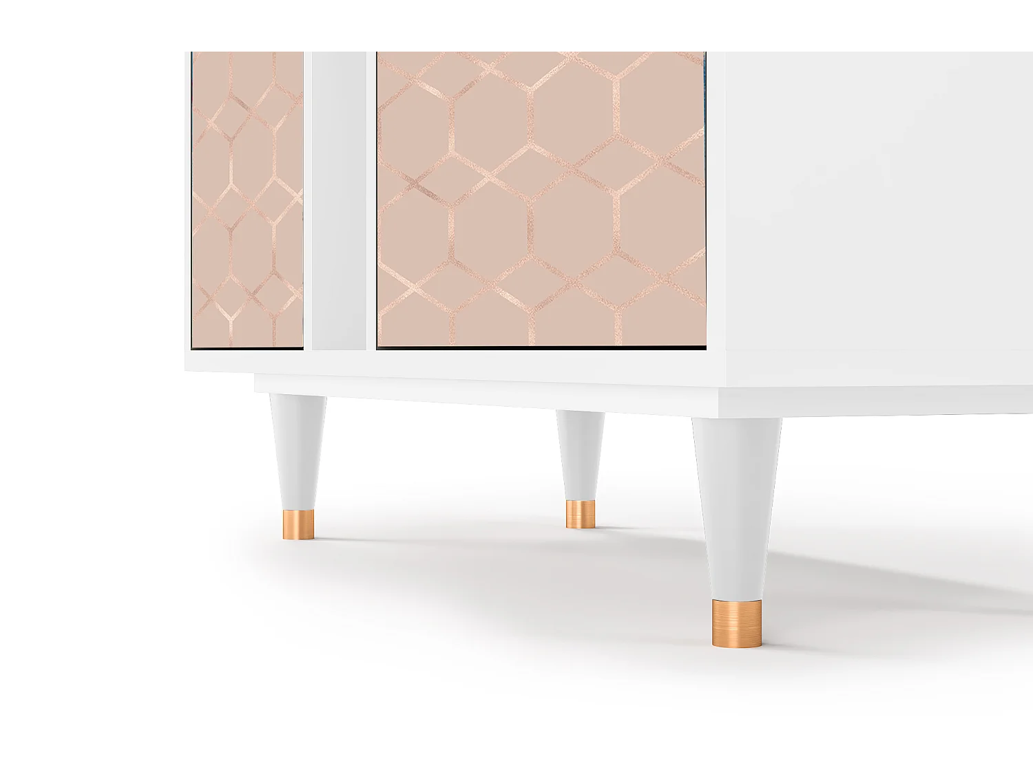 Buffet - 94х96х41 cm - BS5 - Rose Honeycomb, Blanc