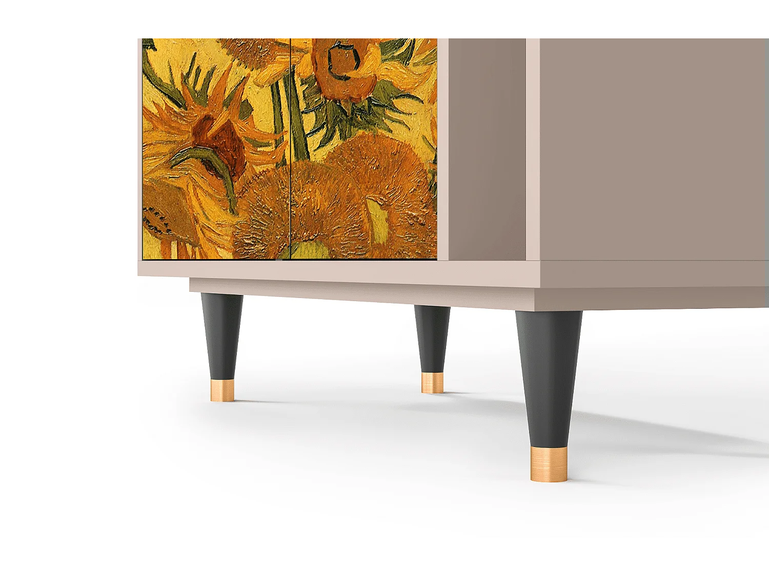 Buffet - 96х110х41 cm - BS6 - Sunflowers, Latte