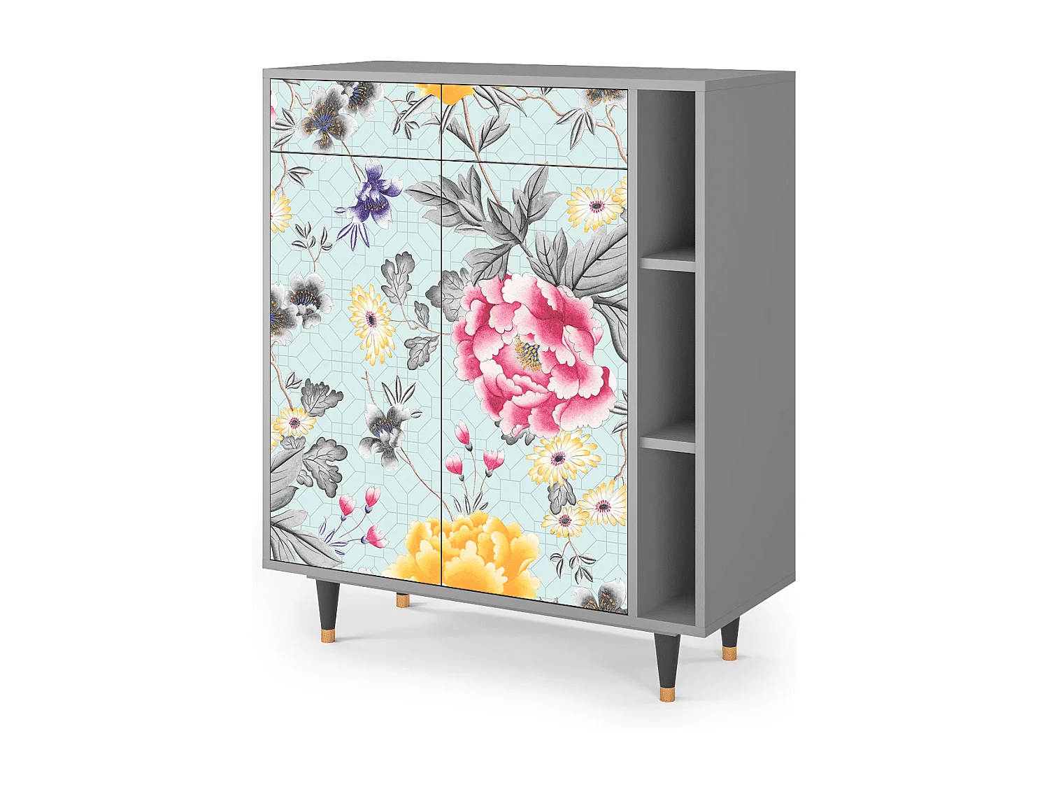 Dressoir - 96х110х41 cm - BS6 - Sky Garden, Grijs