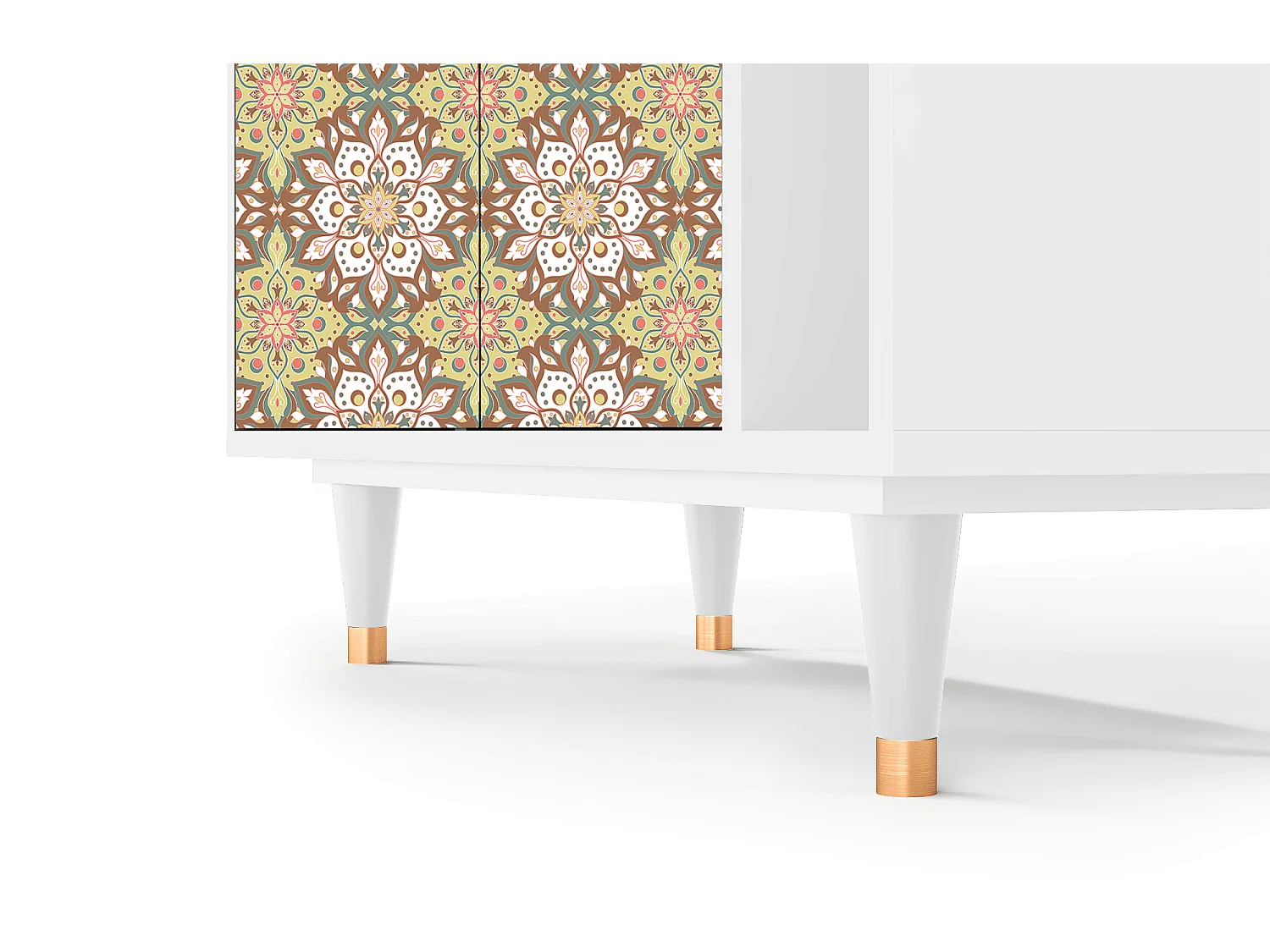 Kredens - 96х110х41 cm - BS6 - Chinese Tea, Biały