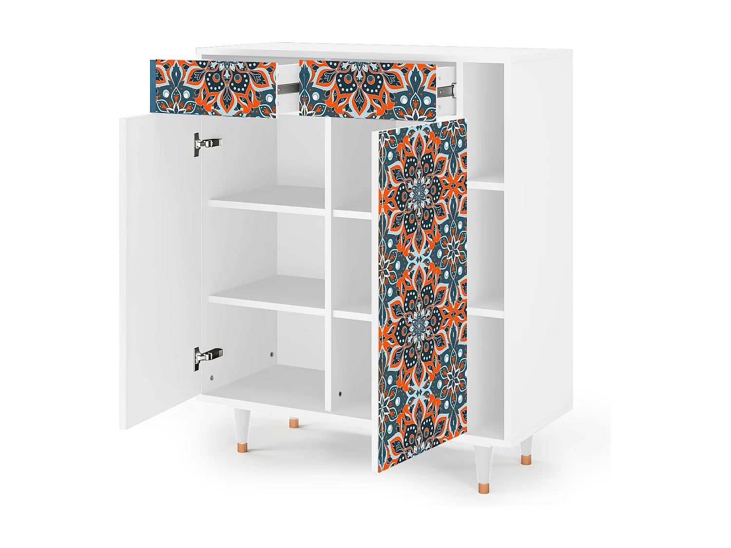 Dressoir - 96х110х41 cm - BS6 - Fire Beetle, Wit