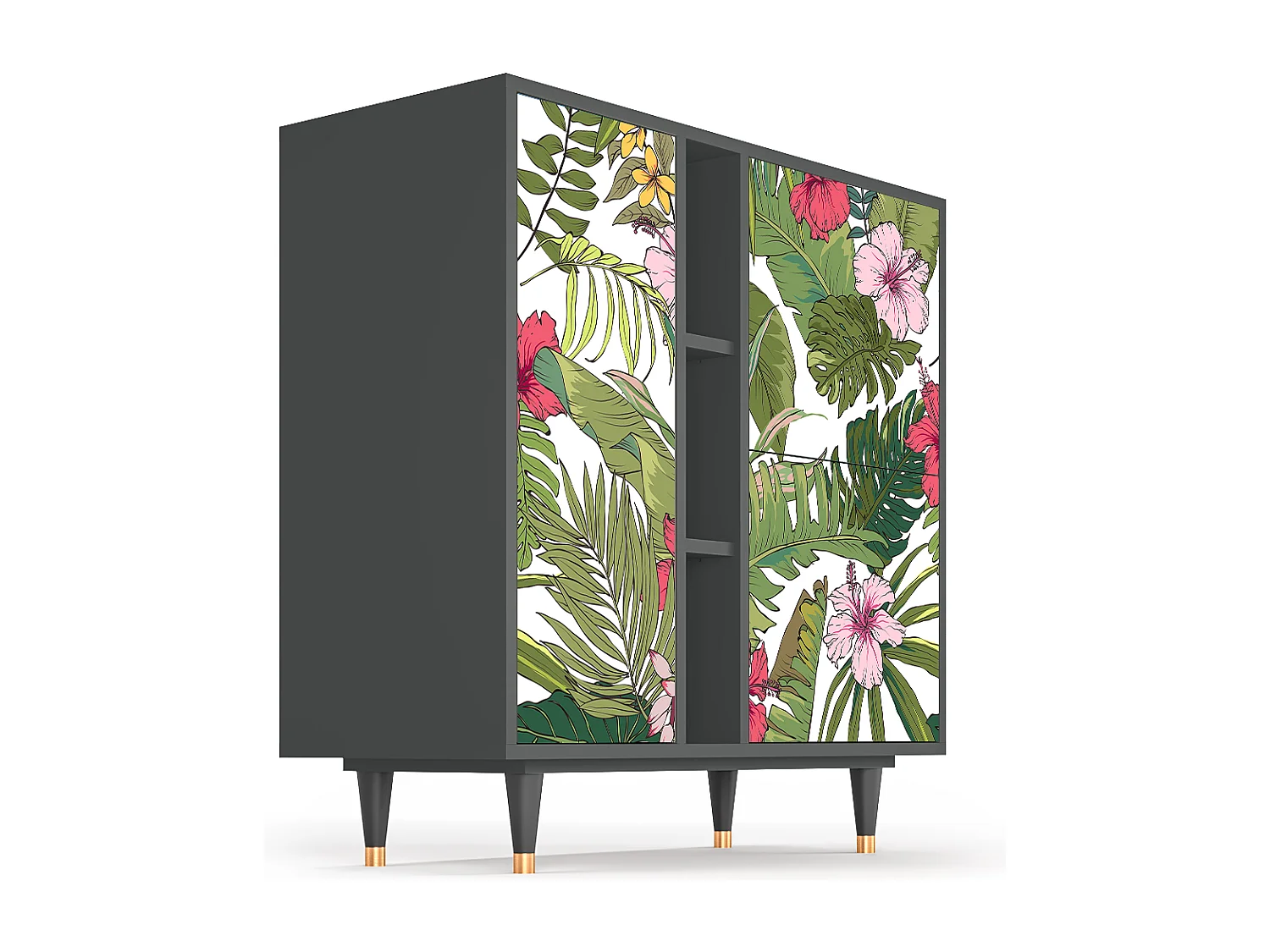 Buffet - 94х96х41 cm - BS5 - Verdant Tropics, Anthracite