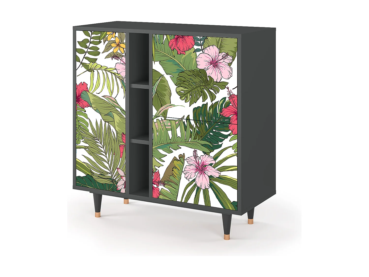 Buffet - 94х96х41 cm - BS5 - Verdant Tropics, Anthracite