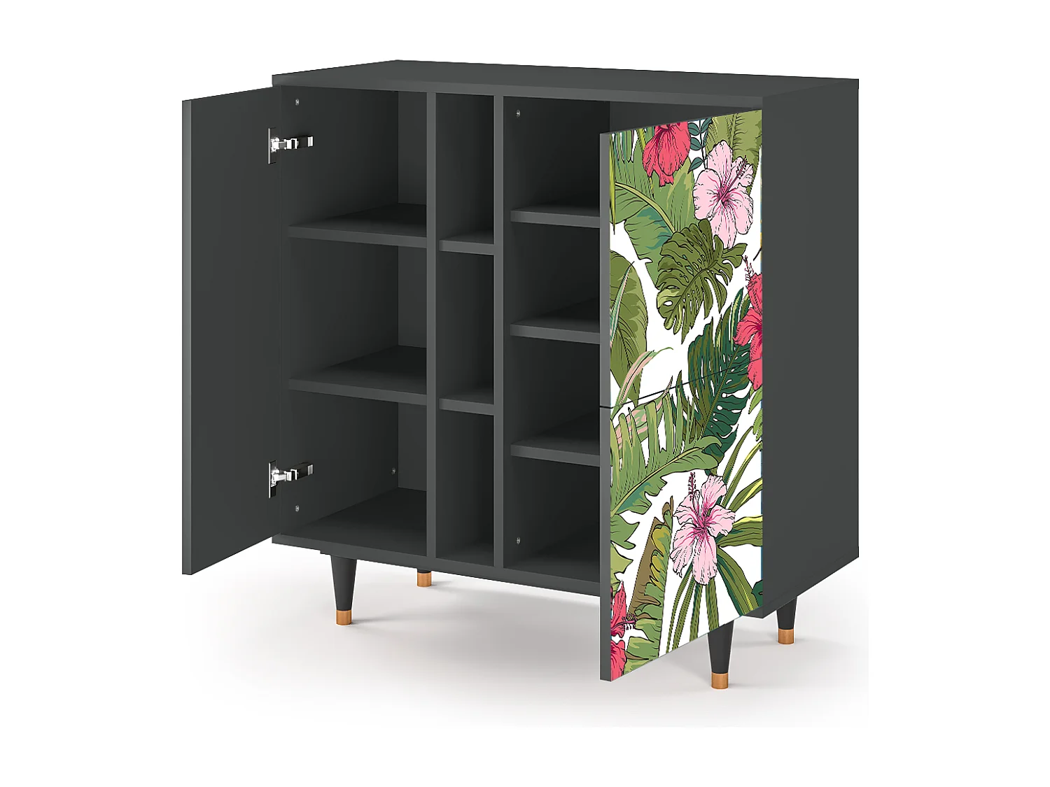 Buffet - 94х96х41 cm - BS5 - Verdant Tropics, Anthracite