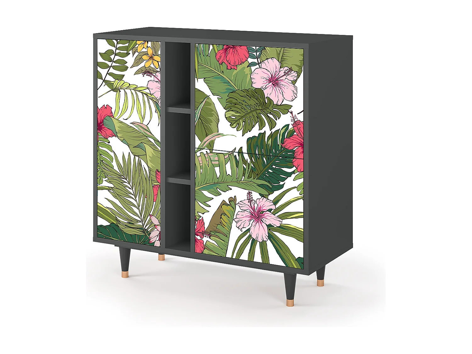 Buffet - 94х96х41 cm - BS5 - Verdant Tropics, Anthracite