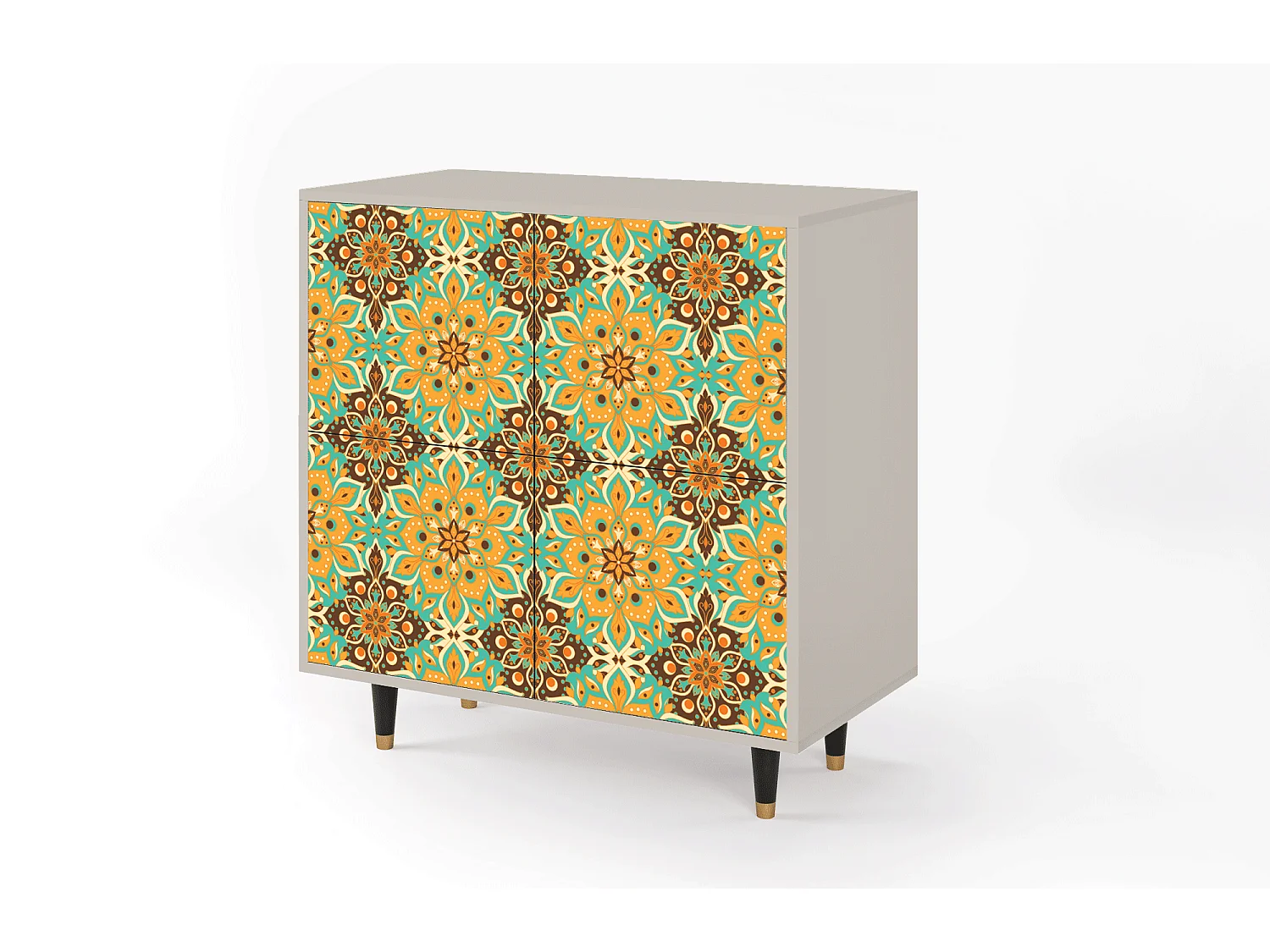 Kredens - 94x96x48 cm - BS3 - Indian Spices, Piaskowy