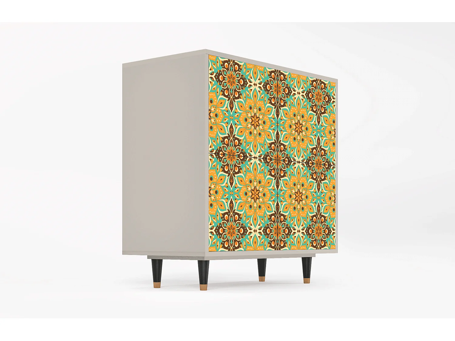 Kredens - 94x96x48 cm - BS3 - Indian Spices, Piaskowy