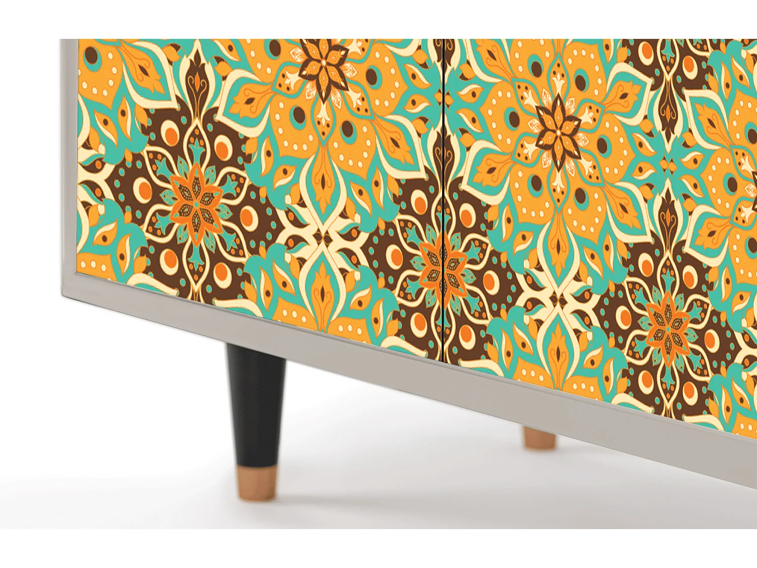 Kredens - 94x96x48 cm - BS3 - Indian Spices, Piaskowy