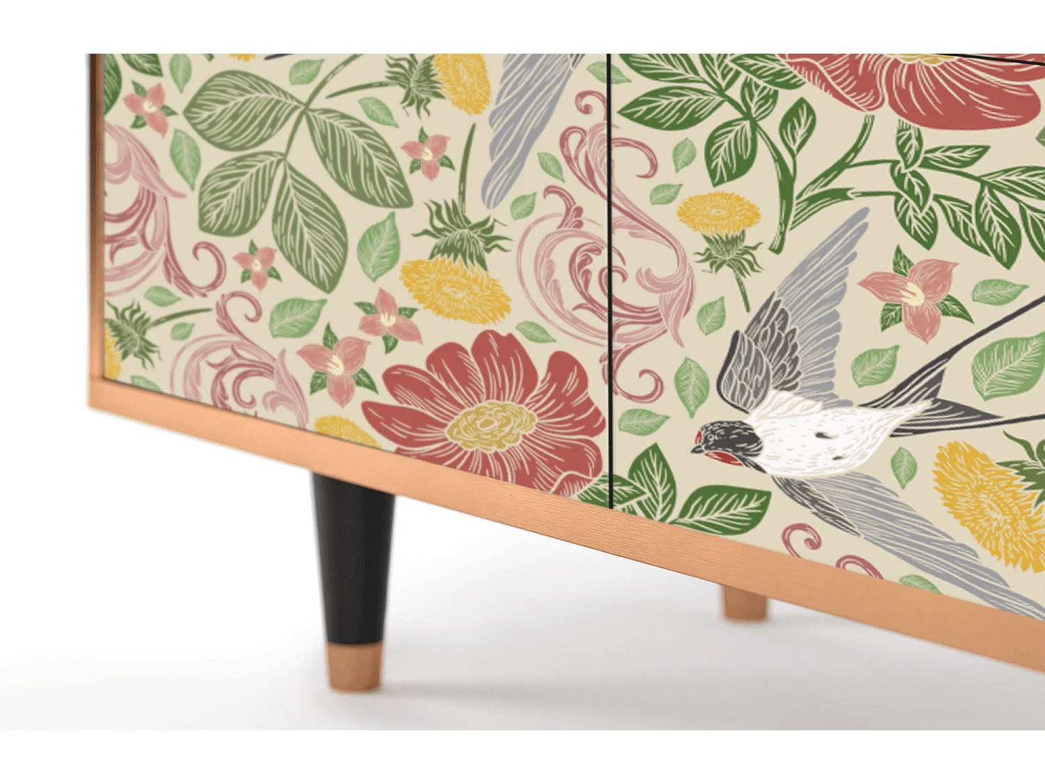 Buffet - 94x96x48 cm - BS3 - Spring Swallow, Noyer