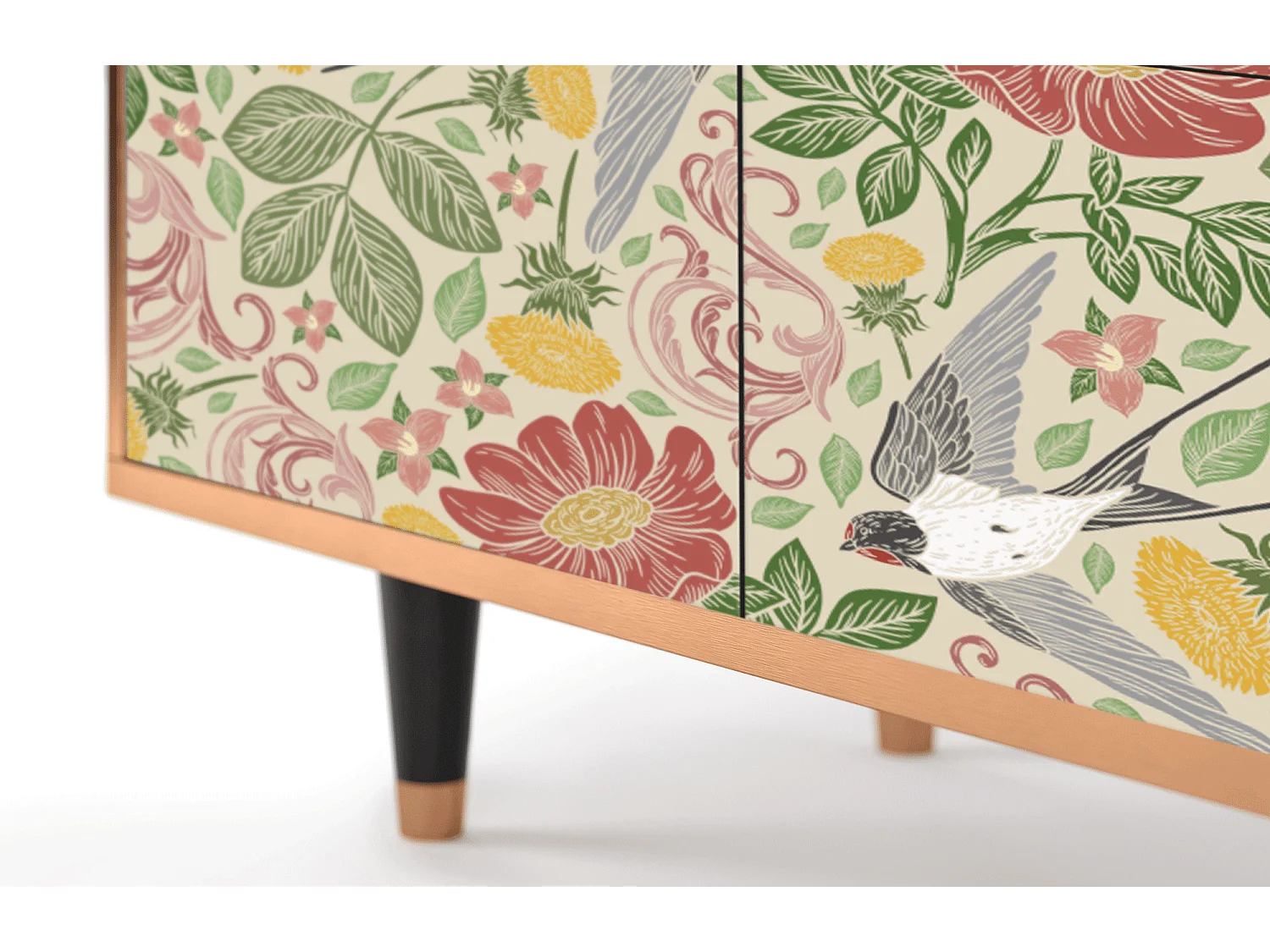 Sideboard - 94x96x48 cm - BS3 - Spring Swallow, Walnuss