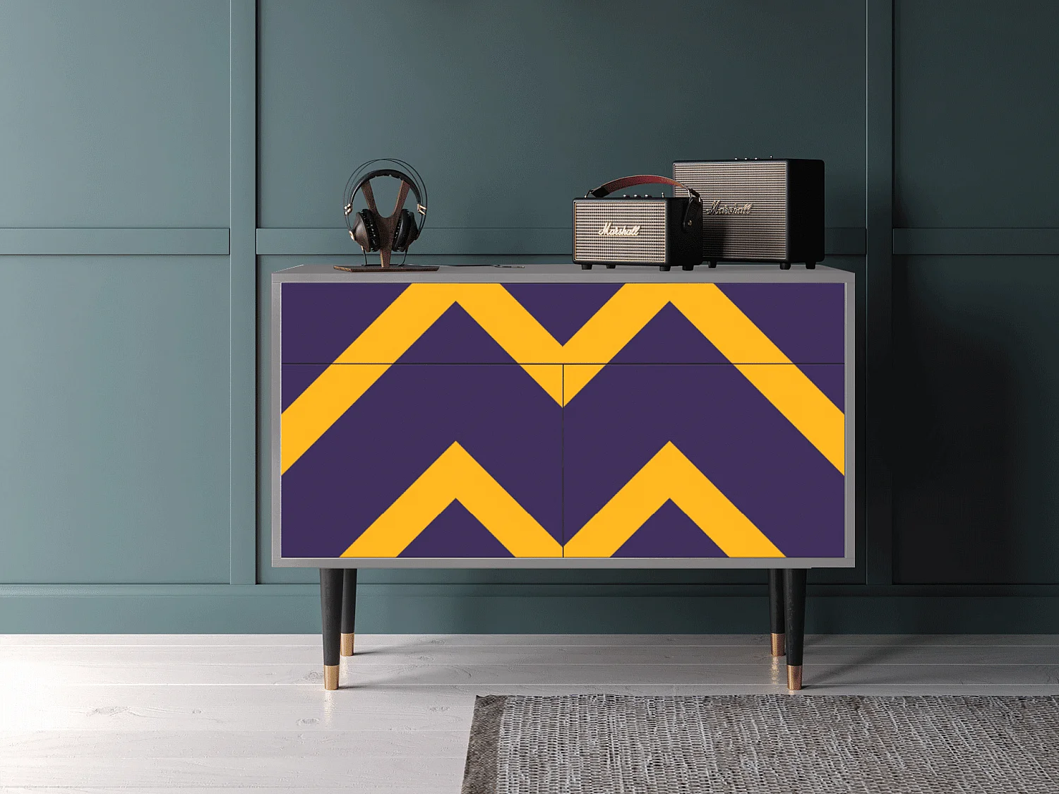 Buffet - 115x85x48 cm - BS4 - The Brightest Way, Gris